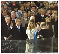 President Bush inaugural signed by Chairman Davis in 2001